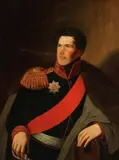 Russian School, Portrait of a Russian General -, Oil on canvas