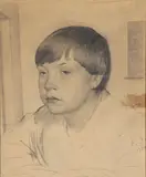 Feodor Zakharov, Portrait of a Young Boy -, Graphite on paper