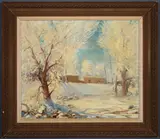 Rod Goebel, Morning Fantasyland, Oil on canvas