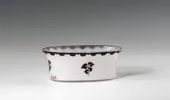 Dagobert Peche, Jardiniere, décor: opaque with black etching