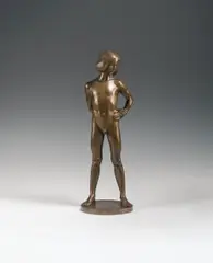 Franz Barwig, Boy, bronze, patinated; signed on the base "F. BARWIG"
