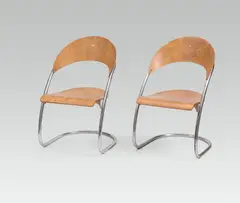 Wassili Luckhardt, Pair of Chairs "ST 14