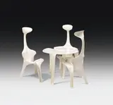 Günter Beltzig, Table and 3 chairs "Floris