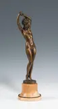 Josef Lorenzl, Dancer, bronze, patinated; marble base; signed on top of the base "Lorenzl", marked with "REAL bronze" and "MADE IN / AUSTRIA"