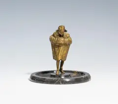 Nude in a fur coat by Franz Xaver Bergmann, offered Jun 2023