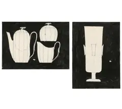Two drafts by Josef Hoffmann, sold Dec 2022