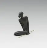 Sitting African with spear by Hagenauer, offered Dec 2022