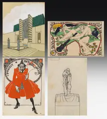 Emil Hoppe, 4 Works on paper