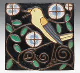 Bertold Löffler, Tile with bird "Fliese mit Vogel