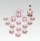 Josef Hoffmann, Mocha set melon "Melone" with table lamp