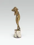 Otto Poertzel, Female nude with cat