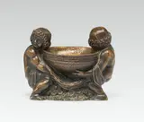 Gustav Gurschner, Bowl bearer, bronze patinated; marked on the side: "515/106"