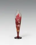 Vase "Lilas by Émile Gallé, colourless glass, partly underlaid in yellow, overlaid in pink and etched; etched signature "Gallé", offered Jun 2022