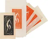 Dagobert Peche, 5 Sheets "Liegende