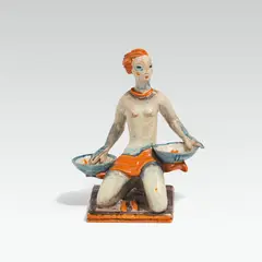 Bowl bearer by Gudrun Baudisch-Wittke, sold Mar 2022