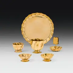 Josef Hoffmann, Smoking set with match holder