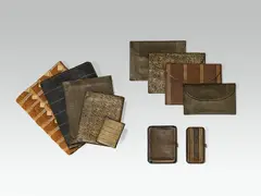 Mixed lot leather objects by Josef Hoffmann, sold Jul 2021