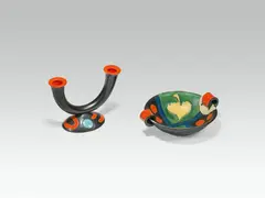 Benno Geiger, Candle holder and cup with handles