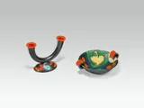 Benno Geiger, Candle holder and cup with handles