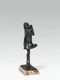Emil Jungblut, Columbine, bronze, dark patinated; marble base; signed on the plinth: "E. Jungblut"