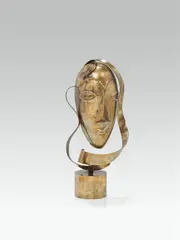 Franz Hagenauer, Head, c. 1920, brass; marked inside the base: "FRANZ" and "HAGENAUER/WIEN"