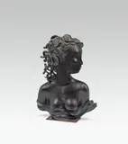 Hagenauer, Bust of a woman, 1938-41, bronze, cast, dark patinated; marked on the bottom: "WHW" in circle, "MADE IN/GERMANY", "HAGENAUER/WIEN"
