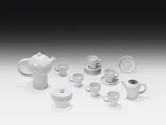 Carl Auböck, White tea service "Culinar