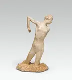George Minne, Baigneuse I, plaster, painted