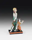Susi Singer, Dame with folding fan and boy