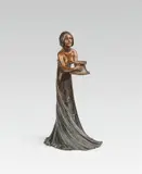 Gustav Gurschner, Candlestick no. 37, bronze, cast, patinated; inscribed on the reverse: "GURSCHNER"