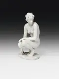 Fritz Klimsch, Crouching female nude