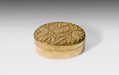 Oval brass box by Josef Hoffmann, sold Dec 2019