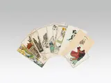 a. o. Urban Janke, 8 Postcards and one table card