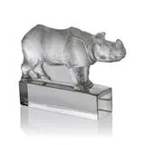 RHINOCÉROS PAPERWEIGHT, NO. 1195 by René Lalique, sold Oct 2025