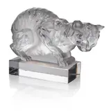 CHAT PAPERWEIGHT, NO. 1162 by René Lalique, sold Oct 2025