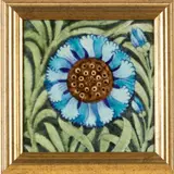 William De Morgan, FRAMED 8-INCH 'MARLBOROUGH' TILE, CIRCA 1900