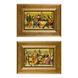 John Moyr Smith, 'THE TOAST' AND 'THE DINNER' FRAMED TILE PLAQUES, CIRCA 1872, 1872, earthenware