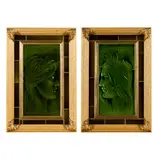 George Frampton, PAIR OF FRAMED RELIEF TILE PLAQUES, CIRCA 1900, 1900, glazed earthenware