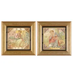 John Moyr Smith, TWO FRAMED 'ARTS AND SCIENCES' TILES, CIRCA 1892, 1892