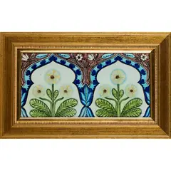 William De Morgan, RARE FRAMED P&O 'ARABIA COMPANION FRIEZE' TILE PANEL, CIRCA 1897, 1897, tin-glazed earthenware
