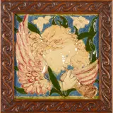Harold Rathbone, FRAMED TILE PLAQUE, 1895, 1895, sculpted and glazed terracotta