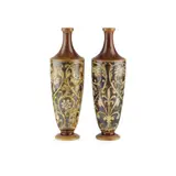 Martin Brothers, PAIR OF VASES, 1888, 1888, salt-glazed stoneware