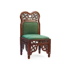 Lewis Cottingham, GOTHIC REVIVAL SIDE CHAIR, CIRCA 1840, 1840, oak