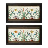 Christopher Dresser, PAIR OF 8-INCH TWO-TILE PANELS, CIRCA 1880
