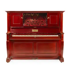 Walter Cave, ARTS & CRAFTS UPRIGHT PIANO, 1879, 1879, polished mahogany