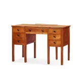 Gordon Russell, BOWFRONT DRESSING TABLE/DESK, 1930, 1930, English walnut