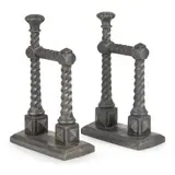 PAIR OF GOTHIC REVIVAL FIREDOGS, CIRCA 1860 by Augustus Welby Northmore Pugin, 1860, cast iron (2), sold Oct 2025