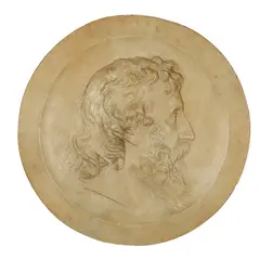 Alexander Munro, RELIEF ROUNDEL OF GEORGE MACDONALD, CIRCA 1860, 1860