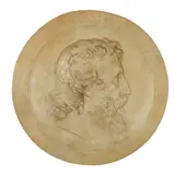 Alexander Munro, RELIEF ROUNDEL OF GEORGE MACDONALD, CIRCA 1860, 1860