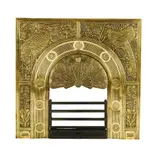 Thomas Jeckyll, AESTHETIC MOVEMENT FIRE INSERT, CIRCA 1880, 1880, cast brass and cast iron
